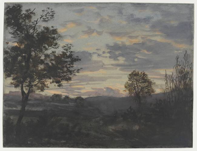 Paysage de France : effet de soir anonymous