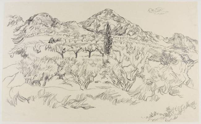 Paysage des Alpilles André Jordan