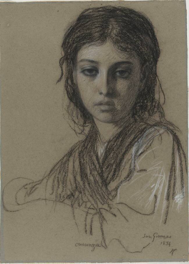 Portrait de Crescenza Ernest Hébert