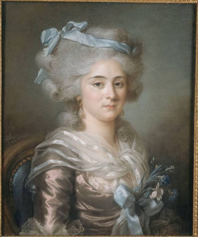 Portrait d'une femme Flore Pajou Adélaïde Labille-Guiard