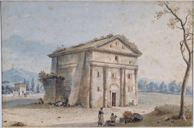 Tombeau romain dans la campagne près de la Villa Appia Victor-Jean Nicolle