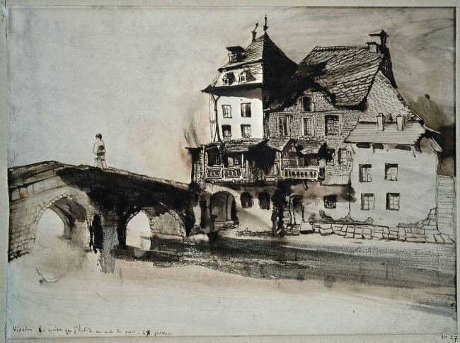 Vianden, la maison que j'habite au coin du pont Victor Hugo