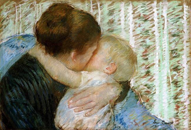 A Goodnight Hug Mary Cassatt