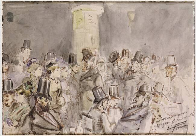 A Parisian Boulevard Jean-Louis Forain