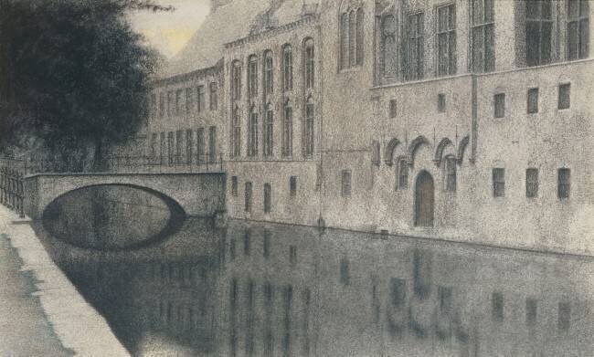 A Souvenir of Flanders (A Canal) Fernand Khnopff