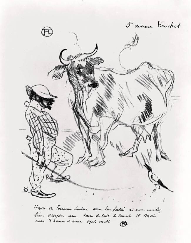 An invitation to a glass of milk Henri de Toulouse-Lautrec
