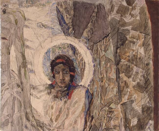 Angel's Head Mikhail Aleksandrovich Vrubel