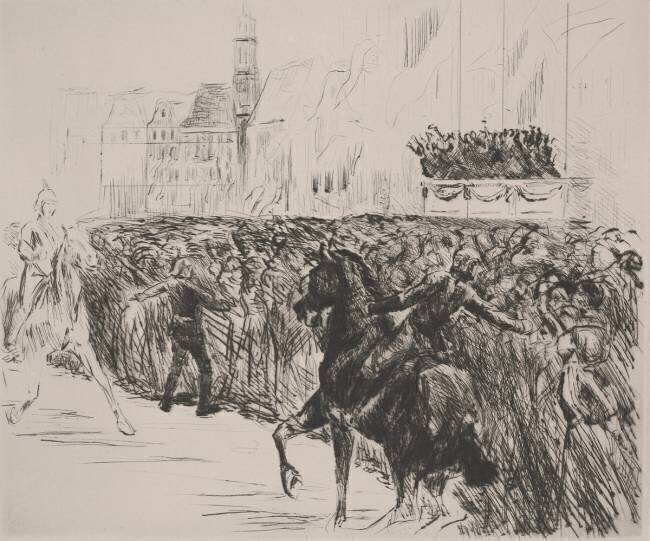 Arrivée de la reine de Hollande Max Liebermann
