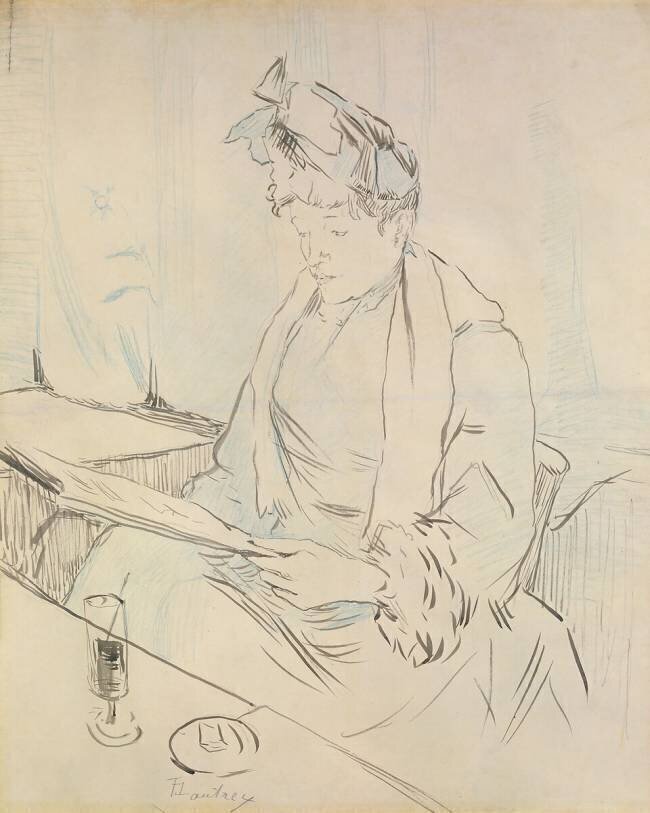 At the Cafe Henri de Toulouse-Lautrec