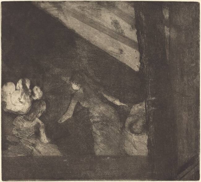 At the Cafe des Ambassadeurs Edgar Degas