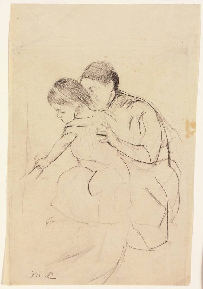 Baby with Left Hand Touching a Tub Mary Cassatt