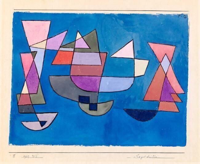 Bateaux à voile Paul Klee