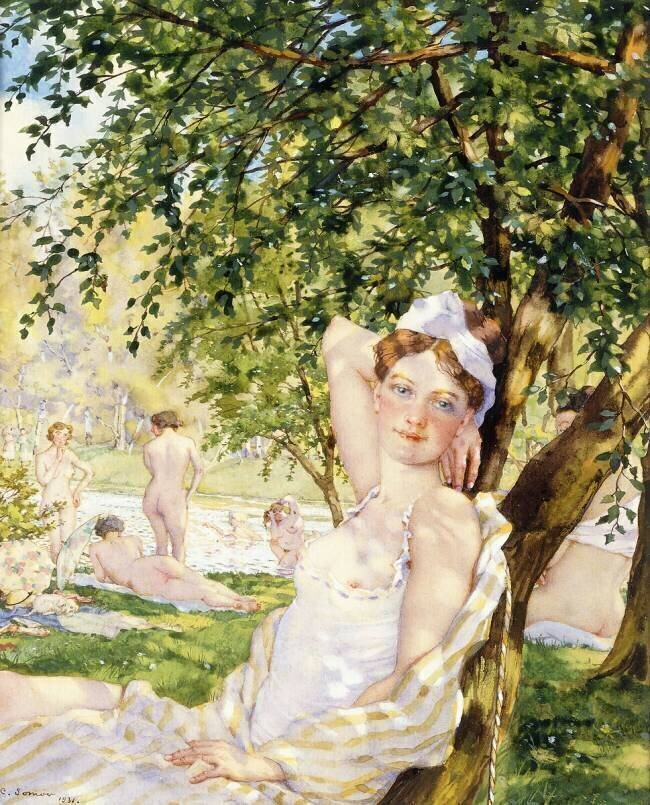 Bathers in the Sun Konstantin Andreevic Somov