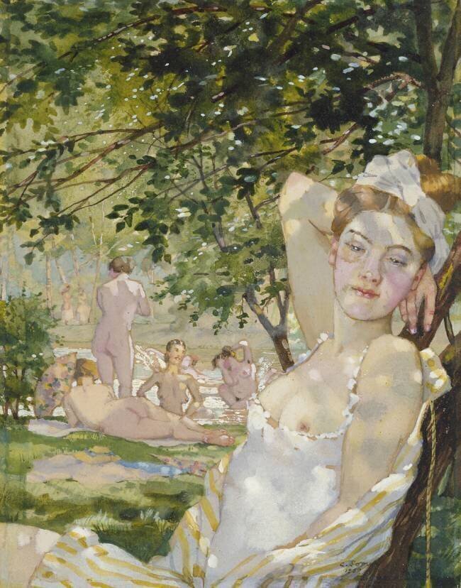 Bathers in the Sun Konstantin Andreevic Somov
