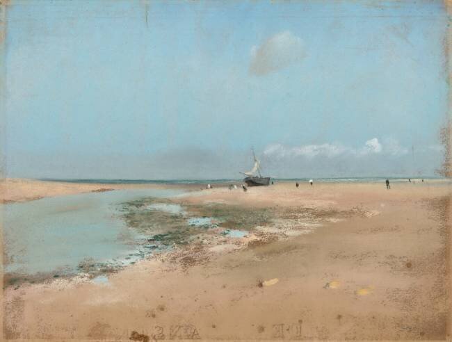 Beach at Low Tide Edgar Degas