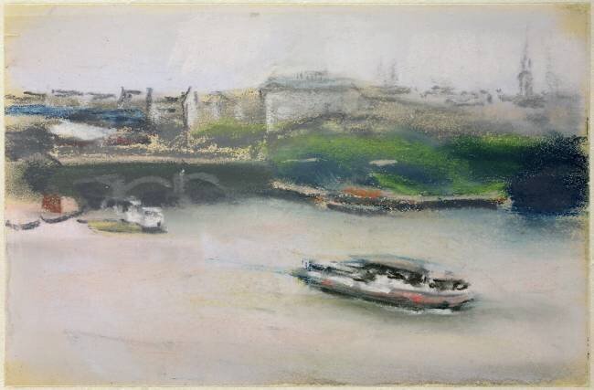 Binnenalster with the Lombardsbrucke Max Liebermann