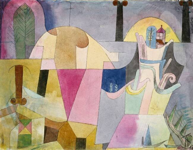 Black Columns in a Landscape Paul Klee