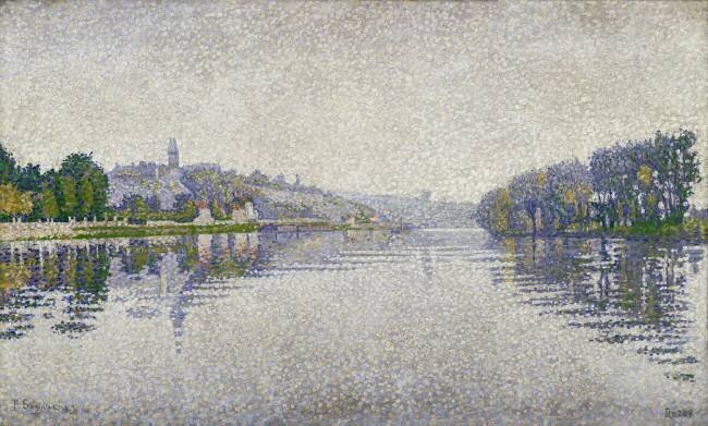 Bords de rivière, la Seine à Herblay Paul Signac