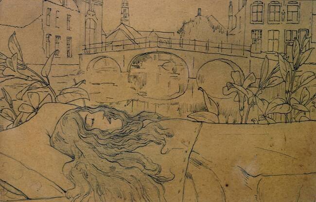 Bruges, The Death Fernand Khnopff