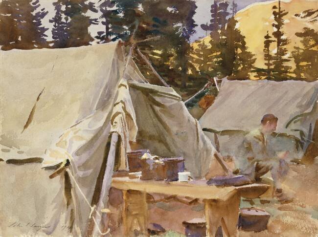 Camp at Lake O'Hara John Singer Sargent