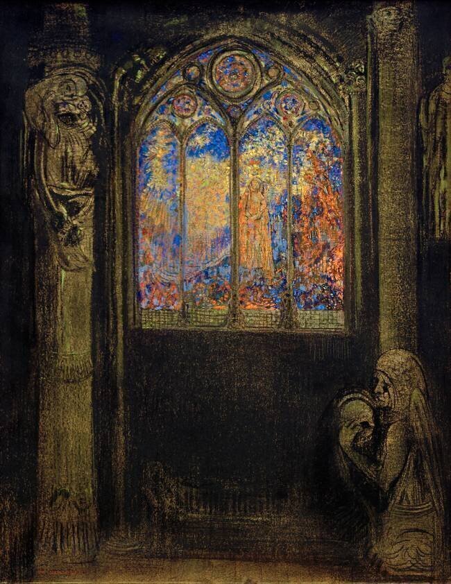 Church window Odilon Redon