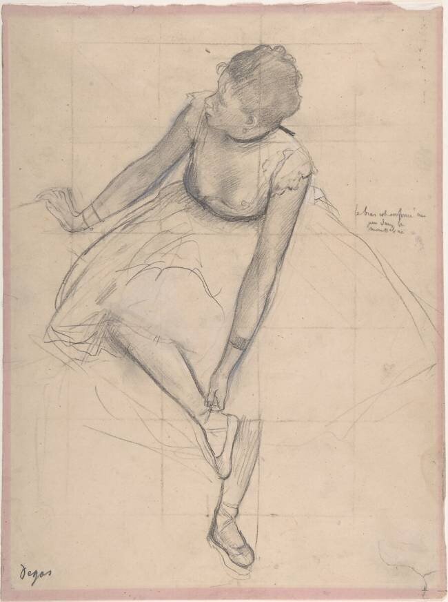 Dancer Adjusting Her Slipper Edgar Degas