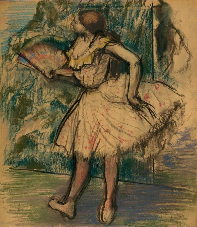 Dancer with a Fan Edgar Degas