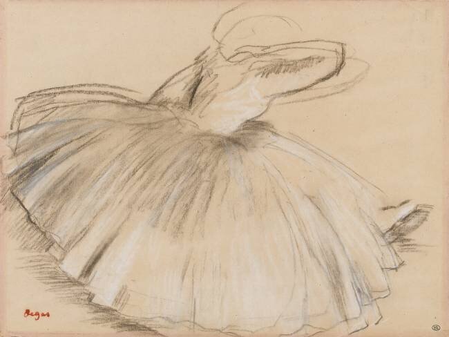 Danseuse penchée en avant Edgar Degas