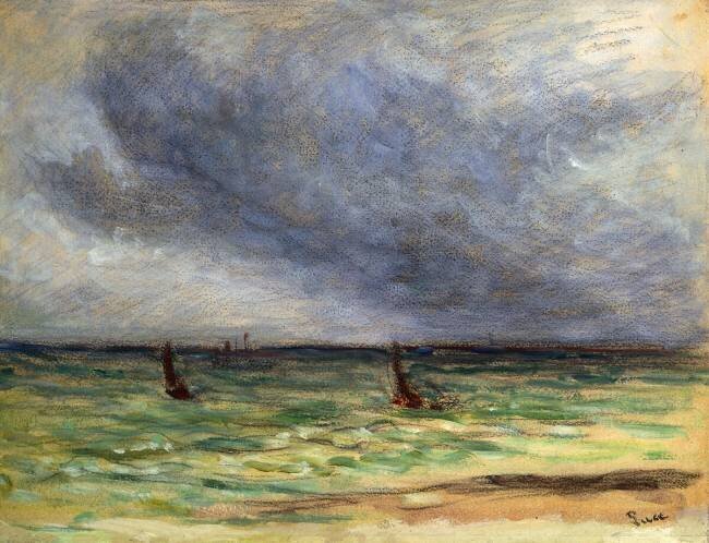 Departing Trawlers Maximilien Luce