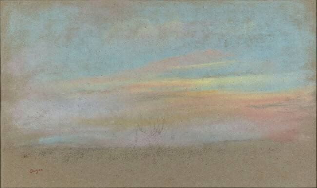 Etude de ciel Edgar Degas