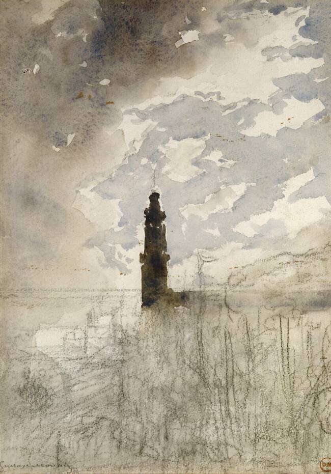 Etude de paysage Gustave Moreau