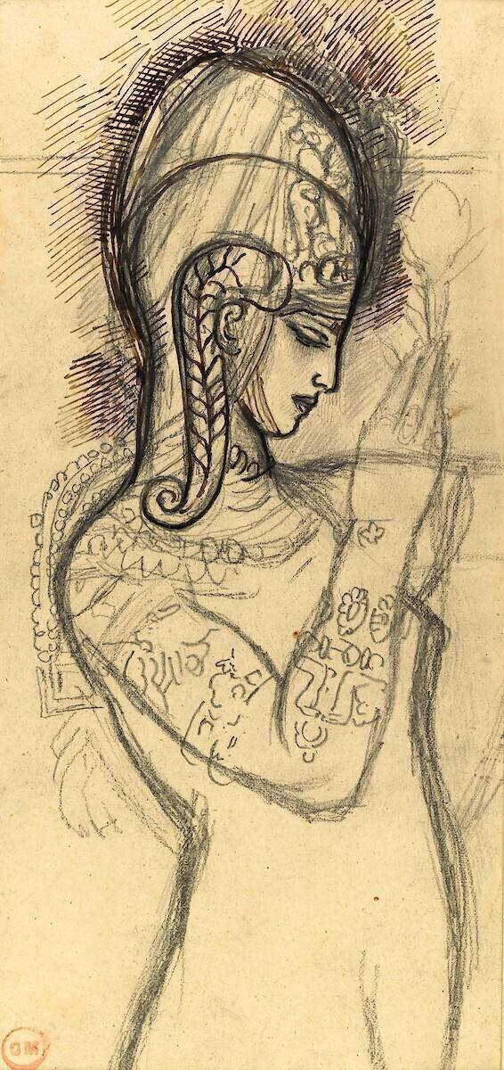 Etude de Salomé Gustave Moreau