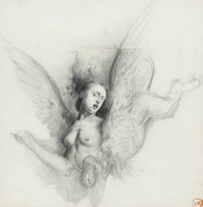 Etude pour le Sphinx deviné Gustave Moreau