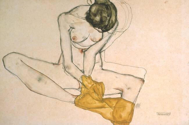 Female Nude Egon Schiele