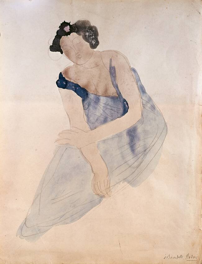Femme assise Auguste Rodin