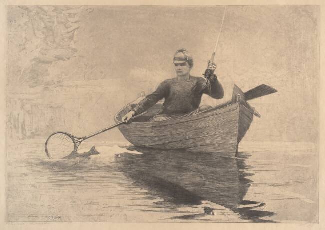 Fly Fishing, Saranac Winslow Homer