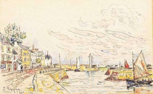 Harbour of Binic Paul Signac