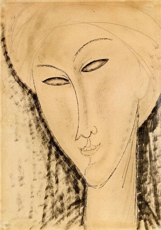 Head of a Woman Amedeo Modigliani