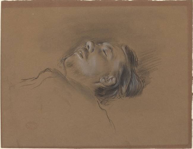 Head of the Fallen Jockey Edgar Degas