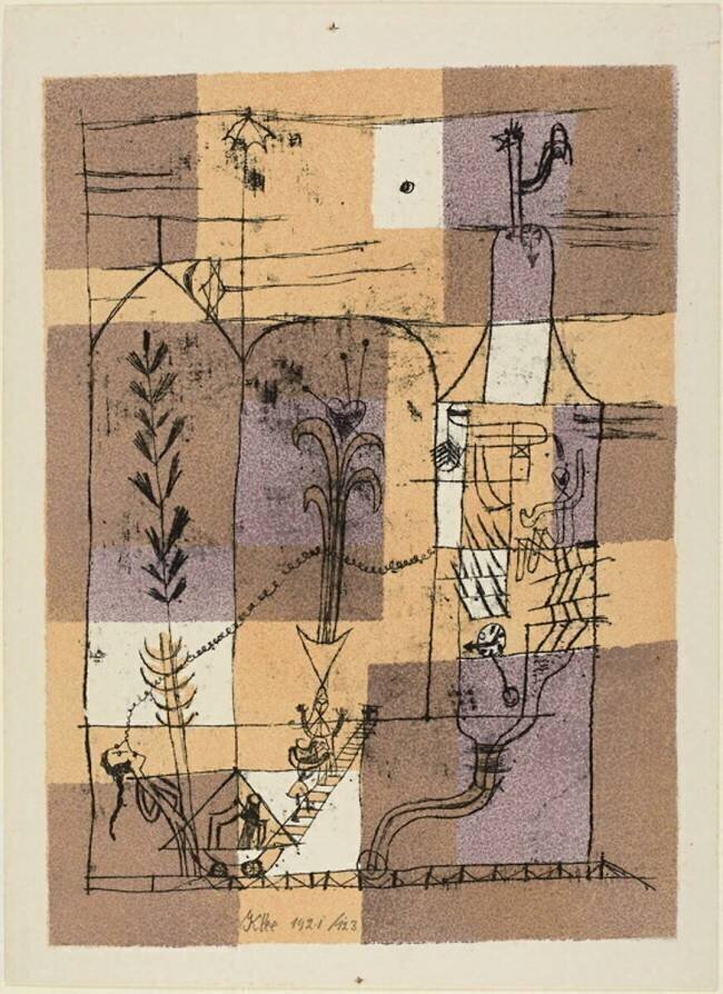 Hoffmanesque fairy tale scene Paul Klee