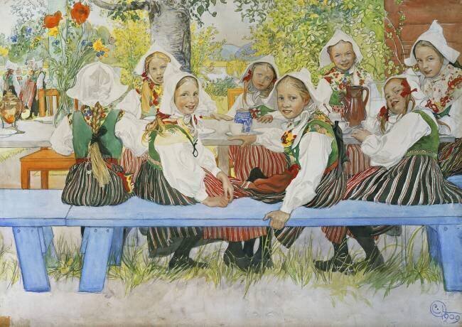 Kersti's Birthday Carl Larsson