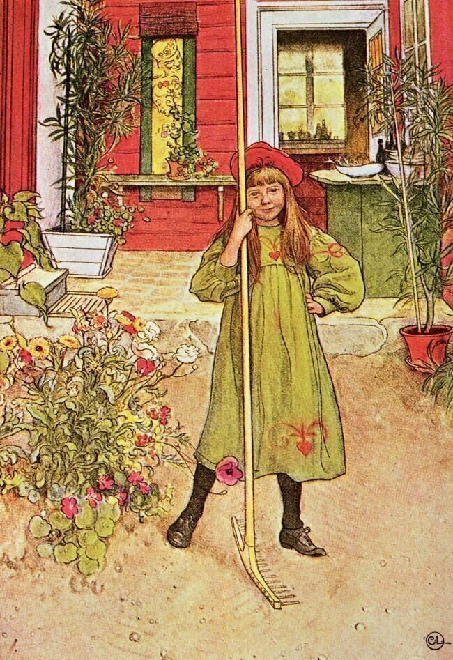 Krattning Carl Larsson