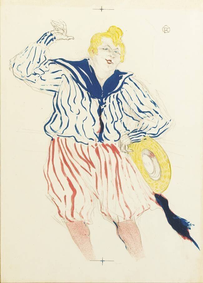 La chanteuse Bessie Wentworth Henri de Toulouse-Lautrec