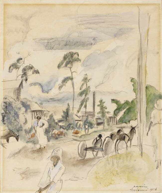 Landscape with Figures Jules Pascin