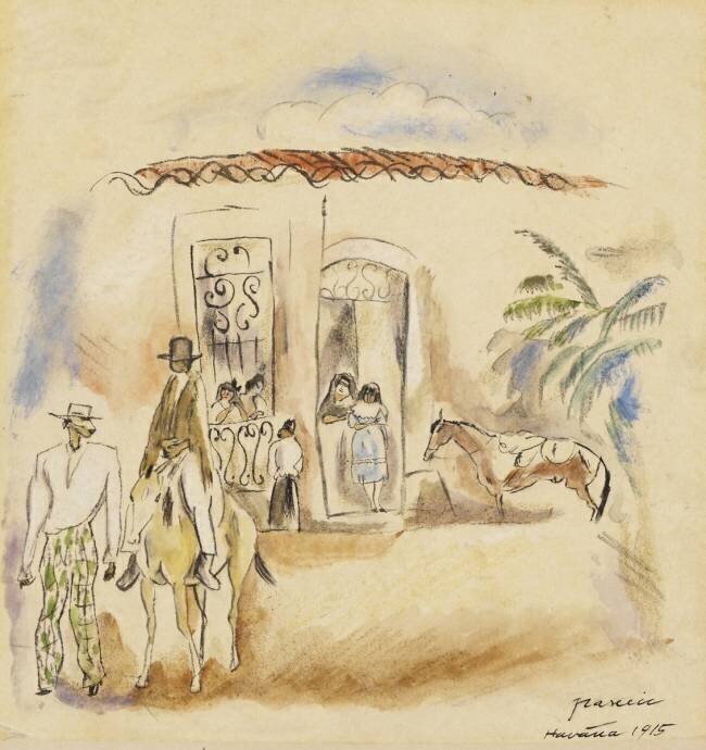 Landscape with Figures Jules Pascin