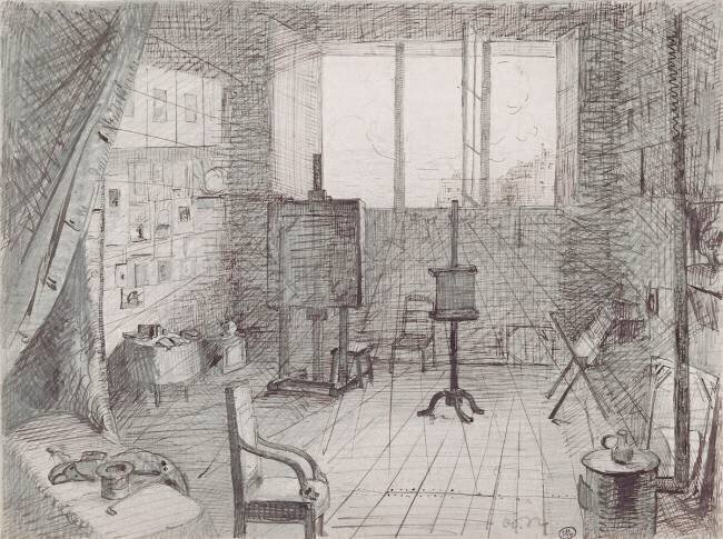 L'Atelier de Redon, 81 boulevard du Montparnasse à Paris (novembre 1873-1877) Odilon Redon