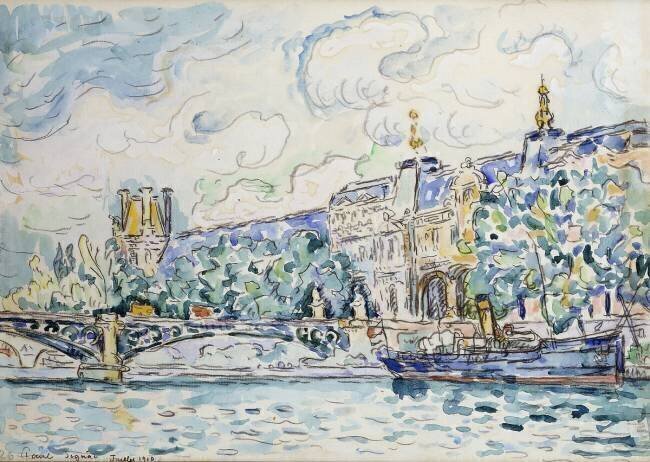 Le Palais du Louvre Paul Signac