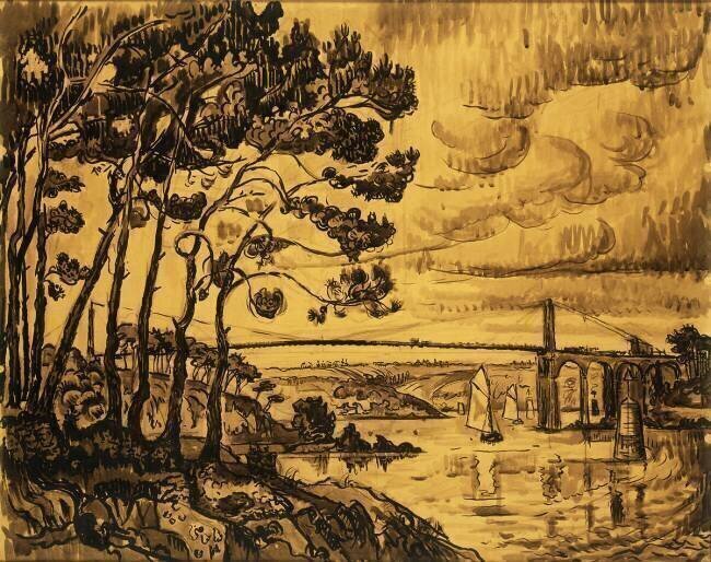 Le Pont de Lezardrieux Paul Signac