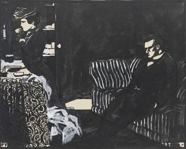 Les intimités : la toilette de sortie Félix Vallotton