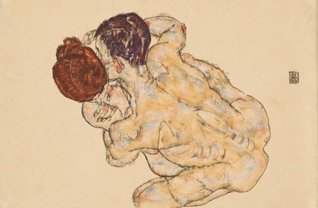 Man and Woman Egon Schiele